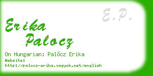 erika palocz business card