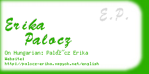 erika palocz business card